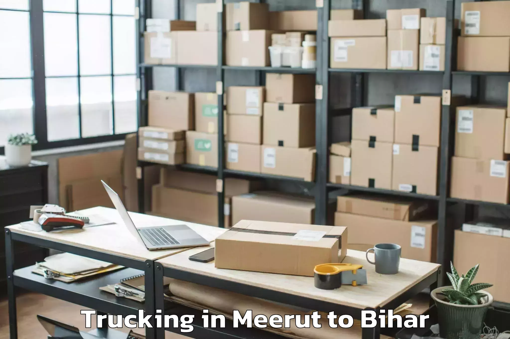 Top Meerut to Dighwara Trucking Available